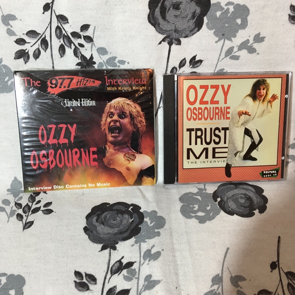 Vtg. Ozzy Interview CDs (Imports)